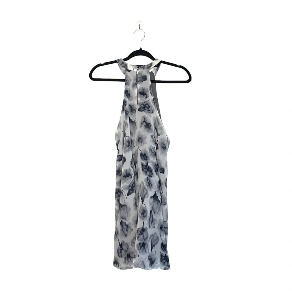 ASTR The Label White & Gray Watercolor Floral Print Shift Dress Small Women’s - Picture 6 of 12